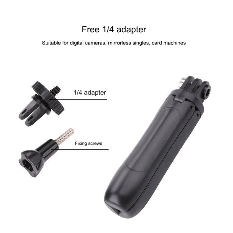 Multi-functional Foldable Tripod Holder Selfie Monopod Stick for GoPro, Insta360, DJI and Other Action Cameras, Length: 12-23cm, Length: 12-23cm (Red), Length: 12-23cm (Blue) – Aluminum Alloy, Non-slip