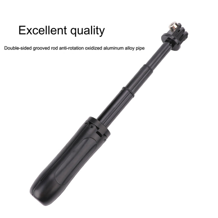 Multi-functional Foldable Tripod Holder Selfie Monopod Stick for GoPro, Insta360, DJI and Other Action Cameras, Length: 12-23cm, Length: 12-23cm (Red), Length: 12-23cm (Blue) – Aluminum Alloy, Non-slip