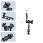 7 inch Adjustable Friction Articulating Magic Arm + Large Claws Clips, 7 inch Magic Arm + Claws Clips