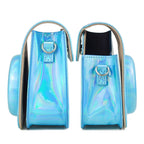 Aurora Color Leather Case Full Body Camera Bag with Shoulder Strap for FUJIFILM Instax mini 11, Blue