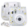 Stars Crystal PVC Hard Case Camera Bag with Shoulder Strap for FUJIFILM Instax Mini 11, Transparent – Durable Build, Easy to Use Transparent