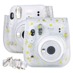 Stars Crystal PVC Hard Case Camera Bag with Shoulder Strap for FUJIFILM Instax Mini 11, Transparent – Durable Build, Easy to Use Transparent