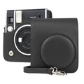 Full Body Camera Retro PU Leather Case Bag with Strap for FUJIFILM instax mini 40, For FUJIFILM instax mini 40 For FUJIFILM instax mini 40 Black