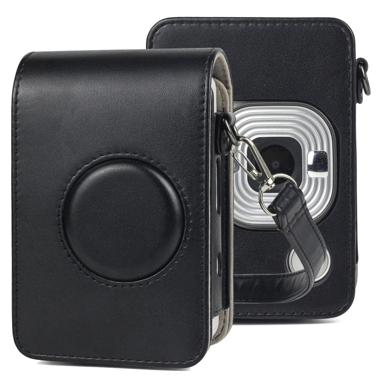 Full Body Camera Retro PU Leather Case Bag with Strap for FUJIFILM instax mini Liplay, For FUJIFILM instax mini Liplay For FUJIFILM instax mini Liplay Black