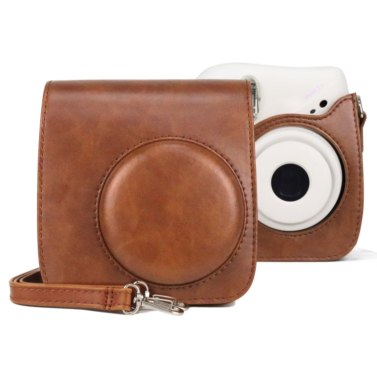 Retro Full Body PU Leather Case Camera Bag with Strap for FUJIFILM instax mini 7+, For FUJIFILM Instax Mini 7+