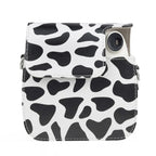 Milk Cow Full Body PU Leather Case Camera Bag with Strap for FUJIFILM instax mini 7+, Milk Cow