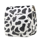 Milk Cow Full Body PU Leather Case Camera Bag with Strap for FUJIFILM instax mini 7+, Milk Cow