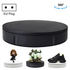 22cm Electric Rotating Display Stand Video Shooting Props Turntable, Load: 50kg, EU Plug, 22cm, EU Plug 22cm, EU Plug Black