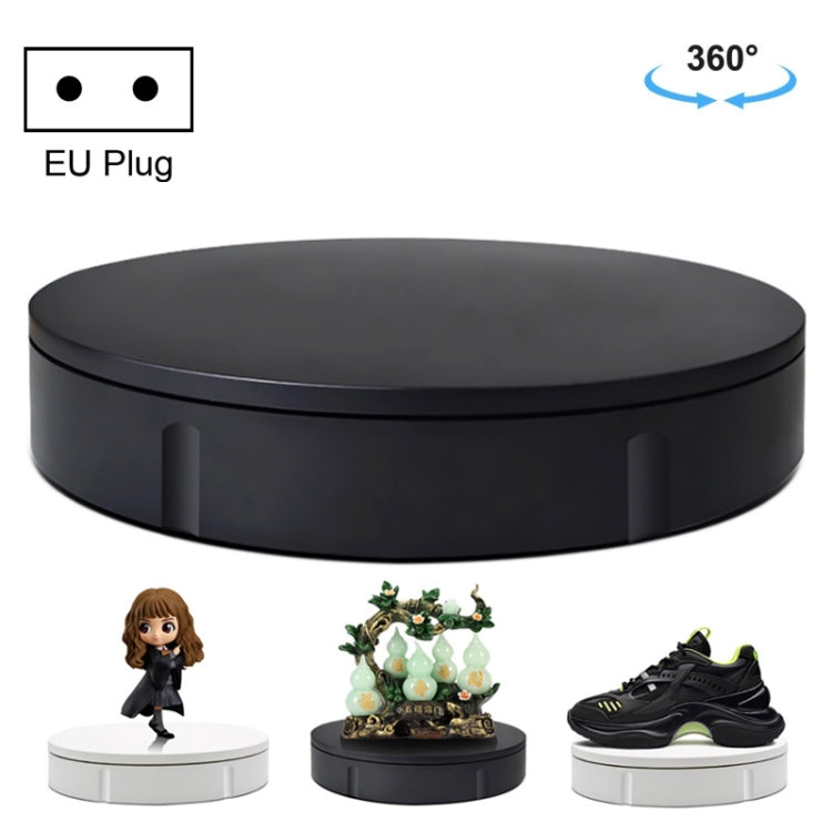 22cm Electric Rotating Display Stand Video Shooting Props Turntable, Load: 50kg, EU Plug, 22cm, EU Plug 22cm, EU Plug Black