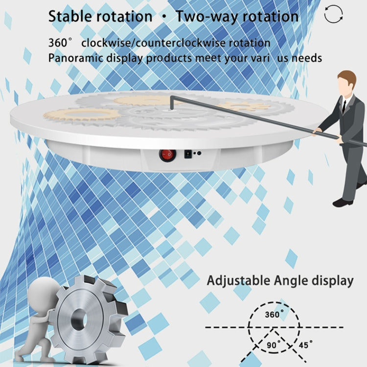 60cm Electric Rotating Display Stand Props Turntable, Load: 100kg, Plug-in Power, EU Plug, 60cm, EU Plug
