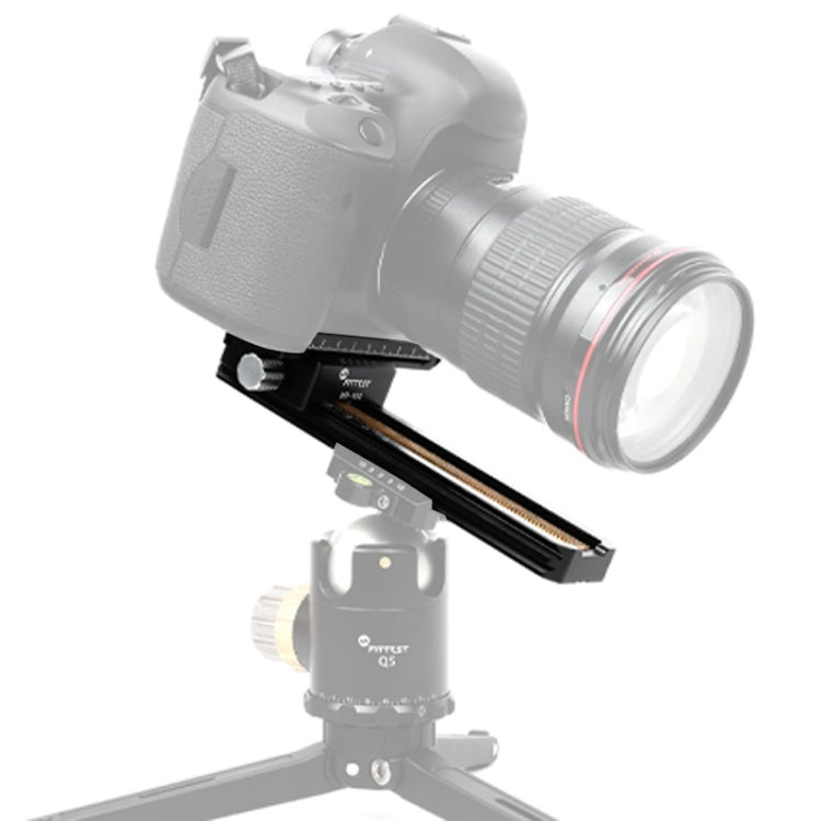 FITTEST 180mm Precision Aluminium 2-way Macro Rail Slider Tripod Head Quick Release Plate Holder, MR-180 MR-180