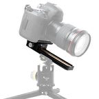FITTEST 180mm Precision Aluminium 2-way Macro Rail Slider Tripod Head Quick Release Plate Holder, MR-180 MR-180
