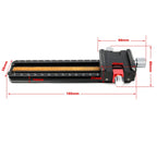 FITTEST 180mm Precision Aluminium 2-way Macro Rail Slider Tripod Head Quick Release Plate Holder, MR-180