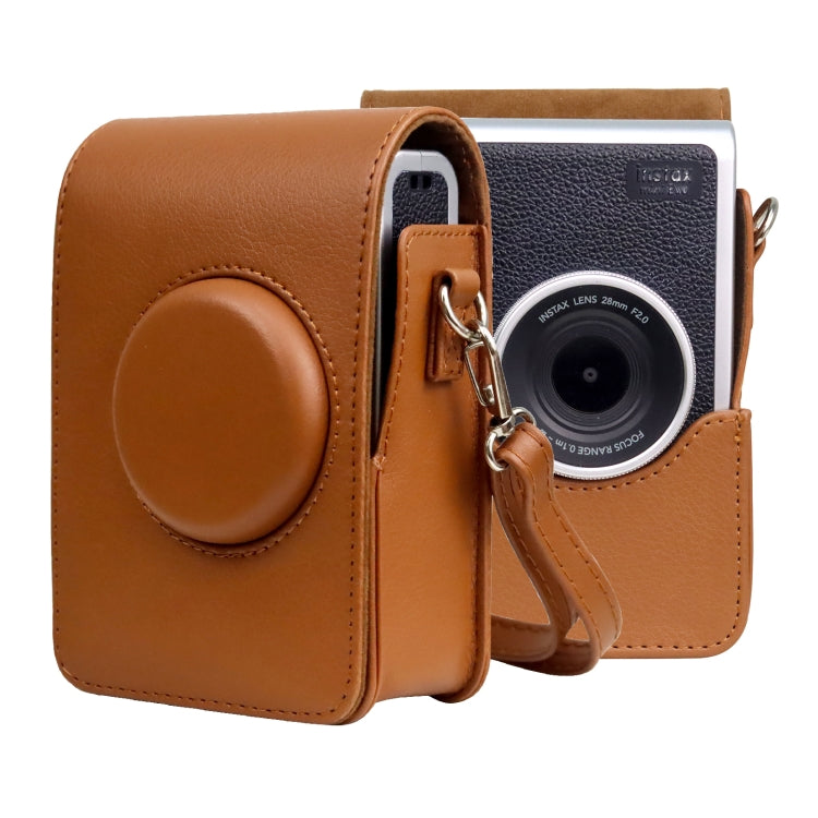 Vertical Full Body Camera PU Leather Case Bag with Strap for FUJIFILM instax mini Evo – Leather, For FUJIFILM instax mini Evo Vertical For FUJIFILM instax mini Evo Vertical Brown