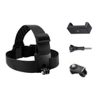 Elastic Mount Belt Adjustable Head Strap with Phone Clamp & Screw & S-type Adapter for GoPro HERO10 Black / HERO9 Black /8 /7 /6 /5, Xiaoyi and Other Action Cameras, Smarphones – Durable Build, Easy to Use
