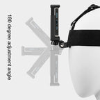 Elastic Mount Belt Adjustable Head Strap with Phone Clamp & Screw & S-type Adapter for GoPro HERO10 Black / HERO9 Black /8 /7 /6 /5, Xiaoyi and Other Action Cameras, Smarphones – Durable Build, Easy to Use