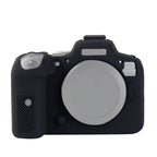 For Canon EOS R6 Litchi Texure Soft Silicone Case, For Canon EOS R6 For Canon EOS R6 Black