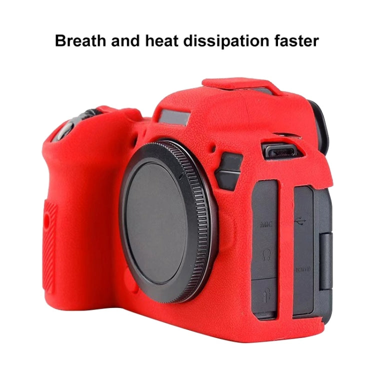 Litchi Texure Soft Silicone Case – Durable Build, Easy to Use, For Canon EOS R6