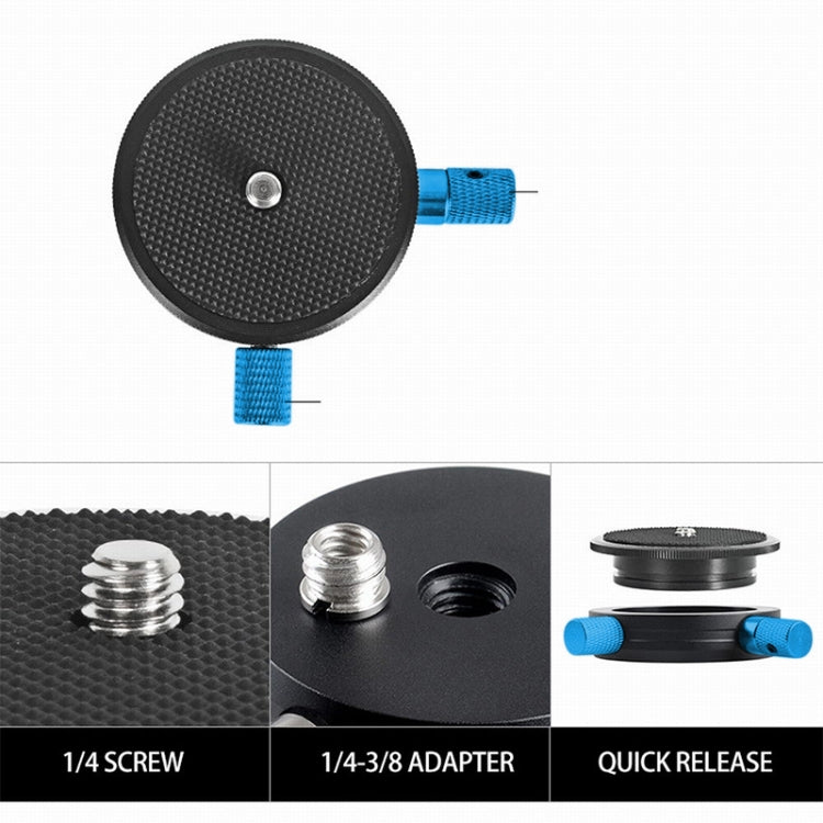 BEXIN QR-02 360 Degree Rotation Quick Release Head Camera Tripod Base Plate, QR-02 360 – Aluminum Alloy