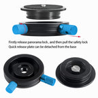 BEXIN QR-02 360 Degree Rotation Quick Release Head Camera Tripod Base Plate, QR-02 360 – Aluminum Alloy