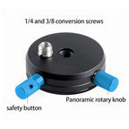BEXIN QR-02 360 Degree Rotation Quick Release Head Camera Tripod Base Plate, QR-02 360 – Aluminum Alloy