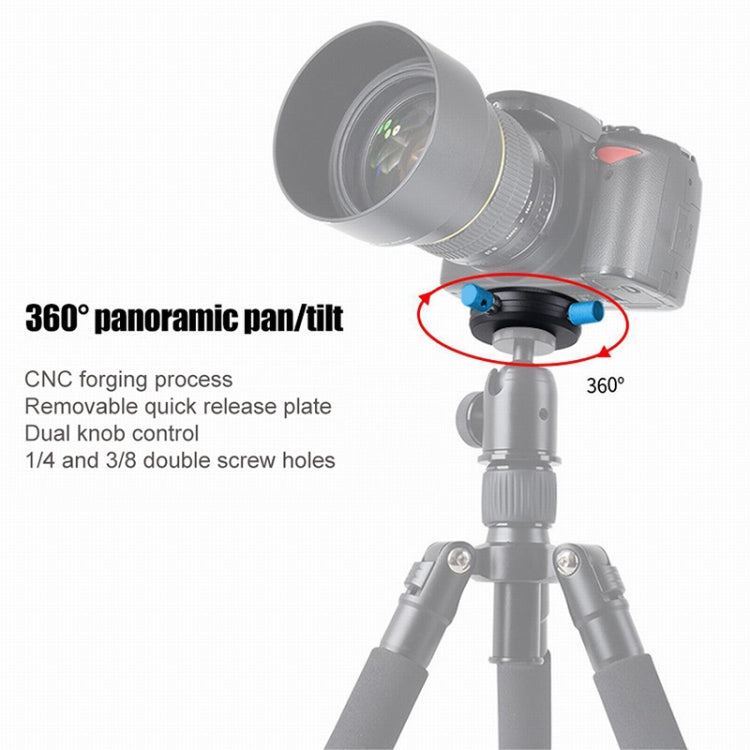 BEXIN QR-02 360 Degree Rotation Quick Release Head Camera Tripod Base Plate, QR-02 360 – Aluminum Alloy