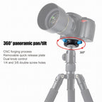 BEXIN QR-02 360 Degree Rotation Quick Release Head Camera Tripod Base Plate, QR-02 360 – Aluminum Alloy