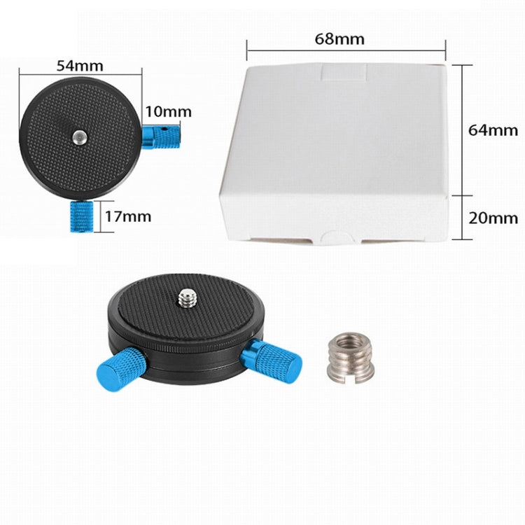 BEXIN QR-02 360 Degree Rotation Quick Release Head Camera Tripod Base Plate, QR-02 360 – Aluminum Alloy