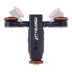 YELANGU L4X Camera Wheel Dolly II Electric Track Slider 3-Wheel Video Pulley Rolling Dolly Car with Remote Control for DSLR / Home DV Cameras, GoPro, Smartphones, Load: 3kg, L4X Dolly Car Black