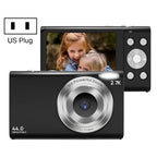 DC402 2.4 inch 44MP 16X Zoom 1080P Full HD Digital Camera Children Card Camera, US Plug, US Plug US Plug Black