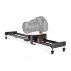 YELANGU L4X-BE YLG1817A 60cm Aluminum Alloy Splicing Slide Rail Track + 3-Wheel Video Pulley Rolling Dolly Car for SLR Cameras / Video Cameras, L4X-BE 60cm Rail Track + Dolly Car – Aluminum Alloy L4X-BE 60cm Rail Track + Dolly Car