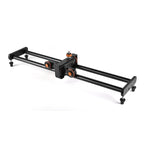 YELANGU L4X-BE YLG1817A 60cm Aluminum Alloy Splicing Slide Rail Track + 3-Wheel Video Pulley Rolling Dolly Car for SLR Cameras / Video Cameras, L4X-BE 60cm Rail Track + Dolly Car – Aluminum Alloy
