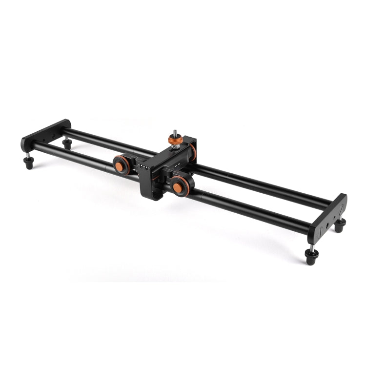 YELANGU L4X-BE YLG1817A 60cm Aluminum Alloy Splicing Slide Rail Track + 3-Wheel Video Pulley Rolling Dolly Car for SLR Cameras / Video Cameras, L4X-BE 60cm Rail Track + Dolly Car – Aluminum Alloy