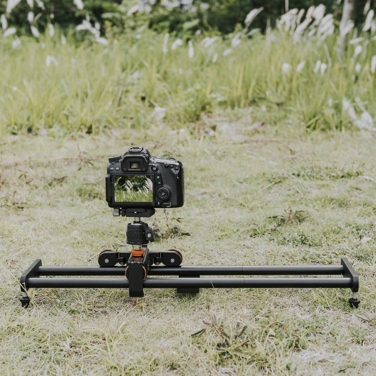 YELANGU L4X-BE YLG1817A 60cm Aluminum Alloy Splicing Slide Rail Track + 3-Wheel Video Pulley Rolling Dolly Car for SLR Cameras / Video Cameras, L4X-BE 60cm Rail Track + Dolly Car – Aluminum Alloy