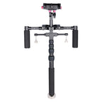 YELANGU S300 4 in 1 Multifunctional Rig + Dual Handheld Shoulder Rig + Monopod + Stabilizer for Cameras / SLR Cameras, Height Range: 63cm-170cm, YELANGU S300