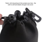 4 PCS Neoprene SLR Camera Lens Carrying Bag Pouch Bag with Carabiner, Size: 10x22cm, 10x14cm, 10x18cm, 8x10cm, 4 Size