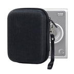 Hard Case Box Storage Bag for FUJIFILM Instax mini EVO, Fabric Pattern Black, Fabric Pattern Grey Fabric Pattern Black Black