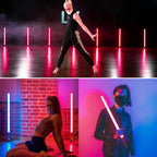 LUXCeO Mood1 50cm RGB Colorful Atmosphere Rhythm LED Stick Handheld Video Photo Fill Light, No Tripod, 50cm