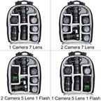 CADeN Multifunctional Shoulder SLR Camera Lens Bag Photography Backpack