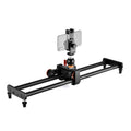 YELANGU L60E 60cm Slide Rail Track + L4 3-Wheel Video Dolly with Phone Clamp & Ballhead, L60E+L4X+PC03+T1 – Aluminum Alloy L60E+L4X+PC03+T1