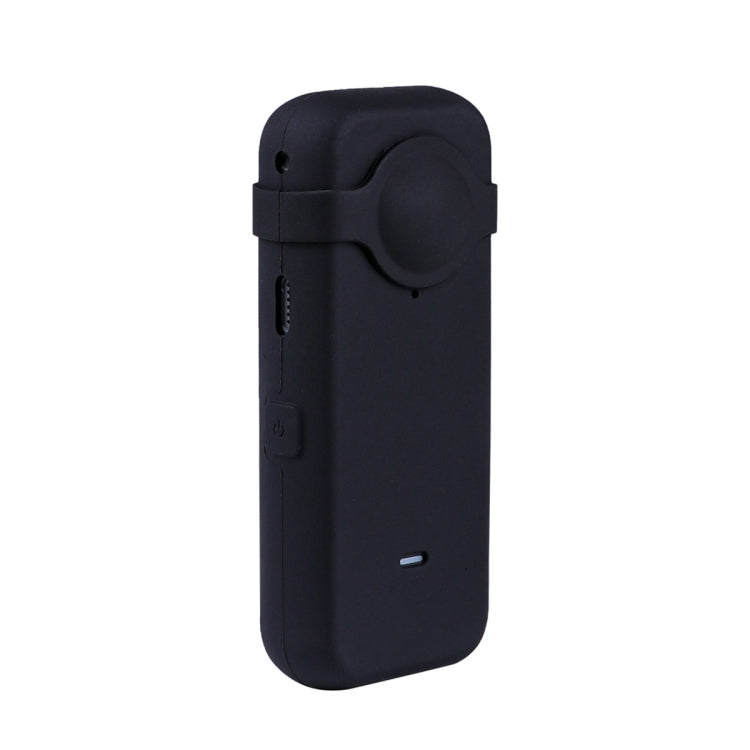 Full Body Dust-proof Silicone Case with Lens Cover for Insta360 ONE X2, 2 2 Black