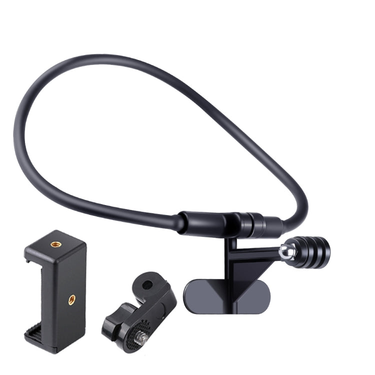 Hands Free Lazy Wearable Neck Phone Camera Holder with Phone Clamp, Extended Version, Neck Holder C – Durable Build, Easy to Use