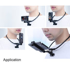 Hands Free Lazy Wearable Neck Phone Camera Holder with Phone Clamp, Extended Version, Neck Holder C – Durable Build, Easy to Use