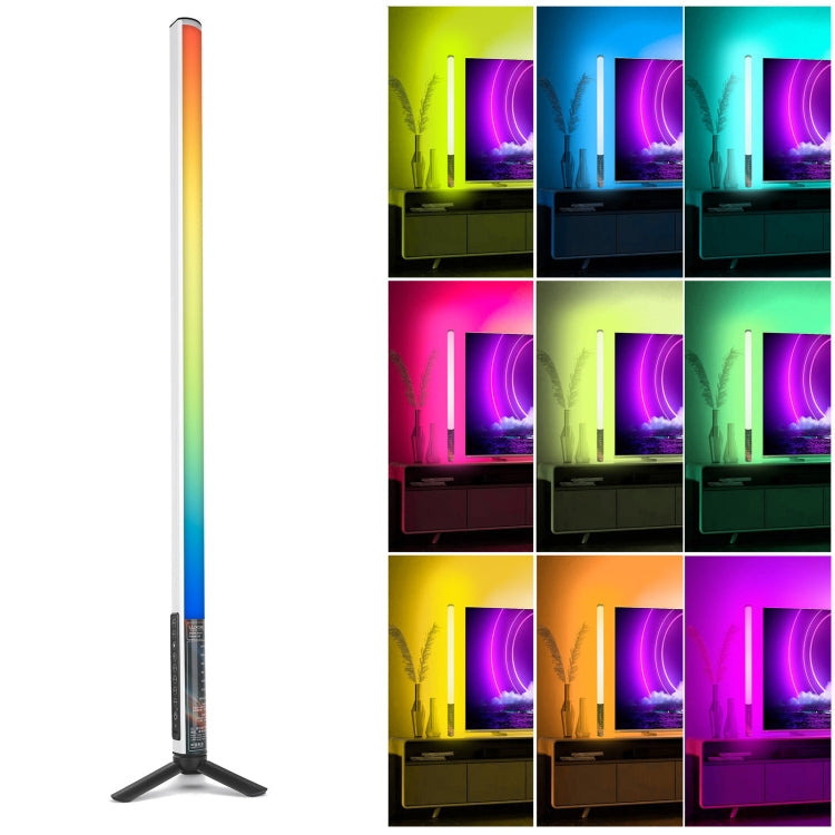 LUXCeO Mood1 85cm RGB Colorful Atmosphere Rhythm LED Stick Handheld Video Photo Fill Light with Tripod, 85cm with Tripod 85cm with Tripod