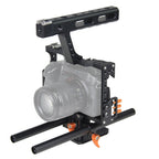 YELANGU YLG0904A Handle Video Camera Cage Stabilizer for Panasonic Lumix DMC-GH4 / Sony A7 & A7S & A7R & A7RII & A7SII Orange