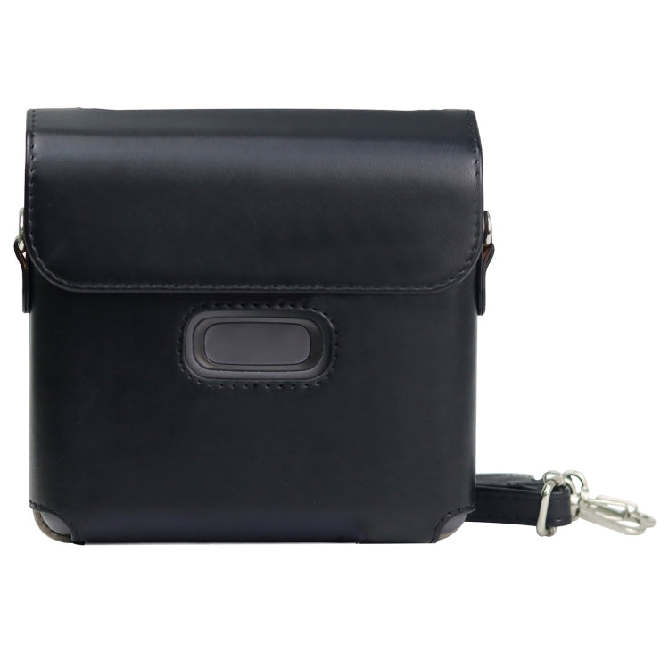 For FUJIFILM instax Link WIDE Full Body PU Leather Case Bag with Strap, For FUJIFILM instax Link WIDE For FUJIFILM instax Link WIDE Black