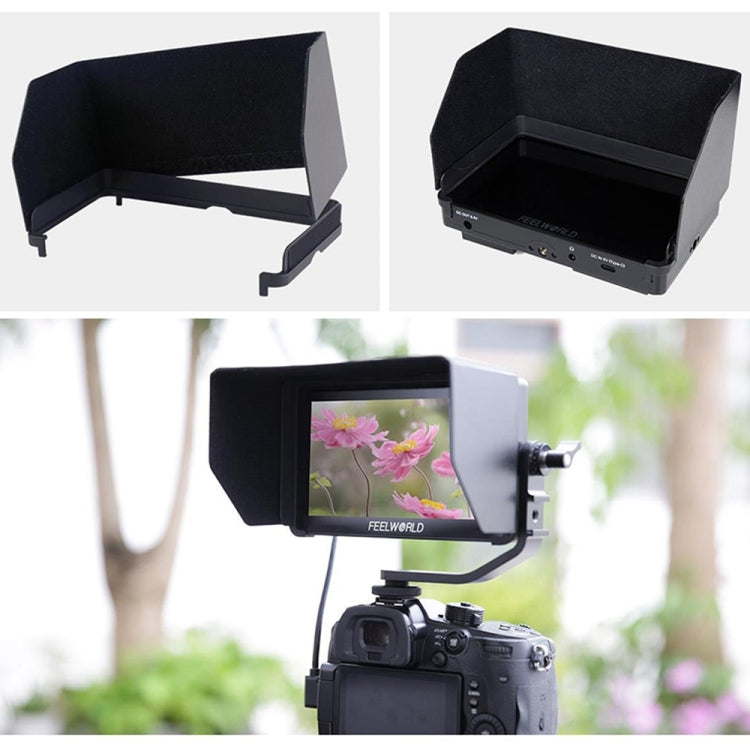 FEELWORLD F5 Pro V4 6 inch Touch Screen DSLR Camera Field Monitor 3D LUT 4K HDMI Input Output Tilt Arm, F5 Pro V4 – Flip, TPU, 4K