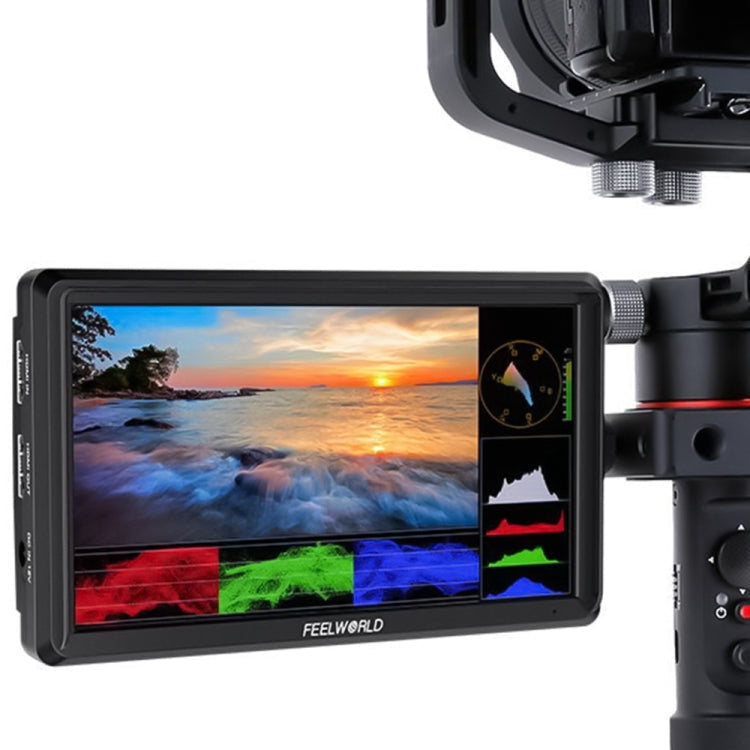 FEELWORLD FW568 V3 6 inch 3D LUT DSLR Camera Field Monitor, IPS Full HD 1920 x 1152, Support HDMI Input Output Tilt Arm Default Title