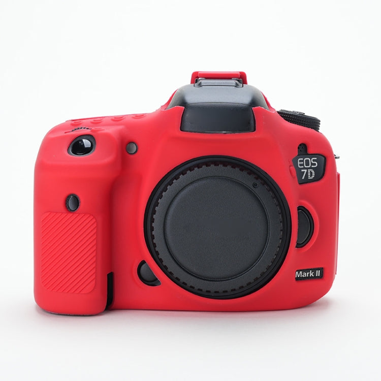 Soft Silicone Protective Case – Durable Build, Easy to Use, For Canon EOS 7D Mark II For Canon EOS 7D Mark II Red