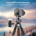BEXIN RC334 Portable Collapsible Carbon Fiber Camera Tripod with K44 Panoramic BallHead, RC334+K44